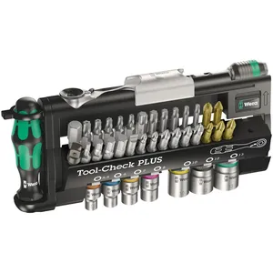 Wera tool-check plus accionamiento de 1/4" - Tallas métricas