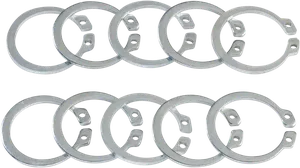 Kit de anilha/anel de retenção de eixo secundário - Anilha O-RING com anel elástico