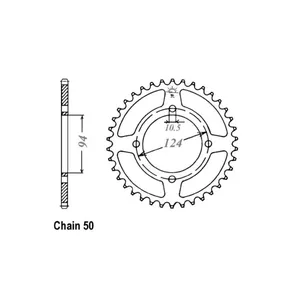 Piñón Trasero JT 282.34