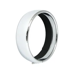 Anillo de adorno empotrado. Faro de 5-3/4". Cromado