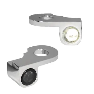 HeinzBikes, intermitentes bajo manillar Nano. Cromado con PL
