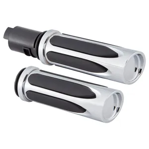 Arlen Ness, Empuñaduras de confort Deep Cut Gen 2 con acelerador electrónico, Cromado