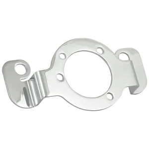 Soporte adaptador del filtro de aire. Cromado