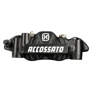 Accossato, pinza de freno radial monobloque de 108 mm izquierda. Negra