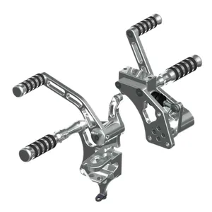 Rick's Motorcycles, kit de controles adelantados. O-ring. +4". Pol.