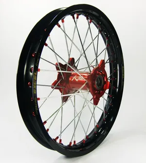 Rueda Elite MX-EN con radios plateados para motocicleta custom