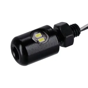 Luz de matrícula, LED. Negro