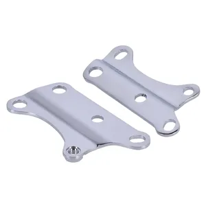 Juego de placas de montaje de motor, inferior delantera. Cromado