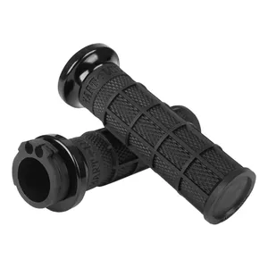 ODI, empuñaduras con cable V-TWIN Lock-On HART-LUCK Full-Waffle. Negro