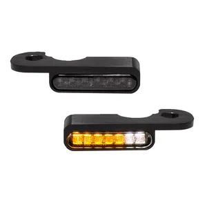 HeinzBikes, intermitentes inferiores 'Stripes'. Negro con PL