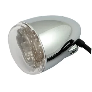 Chris Products, intermitentes LED Bullet. Rojo. Lente transparente