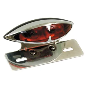 Kit de luz trasera L.A. Doble bombilla. soporte para matrícula. Cromado