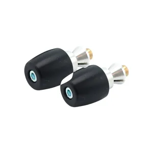 TRW, tapones de manubrio para manubrios de acero de 22 mm. Negro <span style="color: red;font-size: 0,5em">- PEDIDO ESPECIAL -</span>