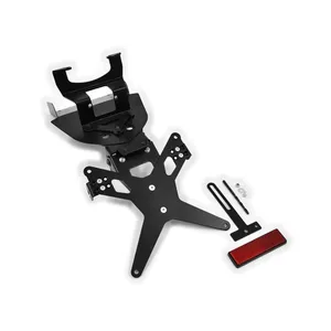 Soporte de matrícula Zieger X-Line negro