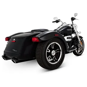 Vance & Hines, silenciadores slip-on Twin Slash Round 4". Wrinkle