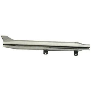 Paughco, silenciador Rocket Fishtail liso de 3". 31". Derecho