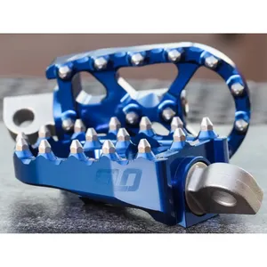 Flo Motorsports, juego de estriberas V2 MX. Azul