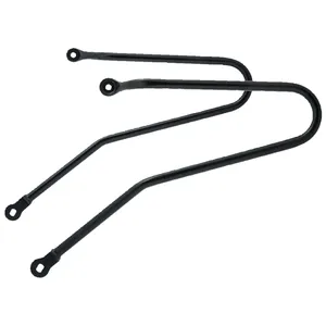 Motone, soporte de alforjas para Triumph. Acero inoxidable negro