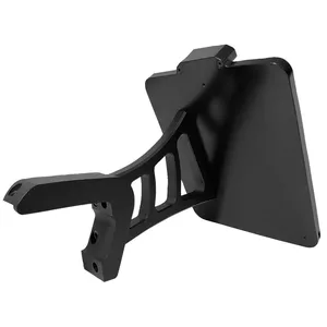 HeinzBikes, soporte lateral para matrícula. Negro