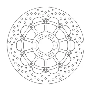 Rotor de freno flotante serie Halo de Moto-Master