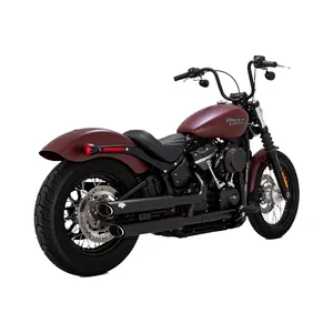 Vance & Hines, silenciadores PCX slip-on twin slash de 3". Negro