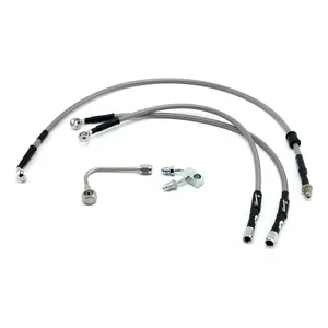 Manguera de freno MCS by Goodridge delantera, acero inoxidable con recubrimiento transparente