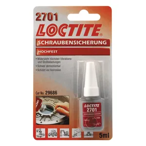 Loctite 2701 rojo, fijador de roscas 5cc