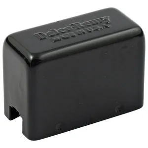 Cubierta del relé regulador Delco-Remy de 2 terminales. Negro