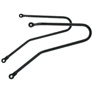 Motone, soporte de alforjas para Triumph. Acero inoxidable negro
