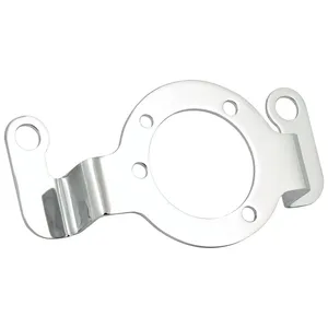 Soporte adaptador del filtro de aire. Cromado