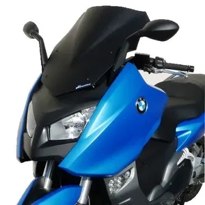 Parabrisas transparente curvado para motocicleta