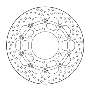 Rotor de freno flotante serie Halo de Moto-Master