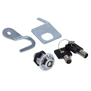 Kit de cerradura y llave para alforjas. Cromado