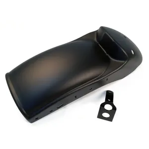 Cult-Werk, guardabarros trasero XL 'Bobber'. Negro mate