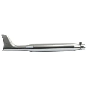 Silencioso de escape tipo Fishtail cromado de 30 pulgadas de longitud
