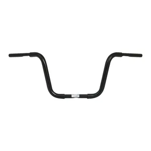 Fehling, Apehanger gordo de 1-1/4". 31 cm de altura. Negro