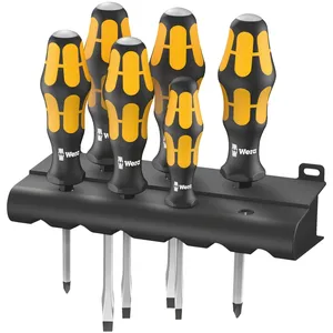 Juego de destornilladores Wera Kraftform punta plana Serie 900