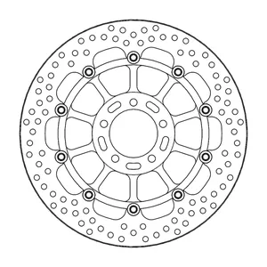 Rotor de freno flotante serie Halo de Moto-Master