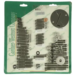 Juego de tornillos de motor, acero inoxidable pulido con cabeza Allen