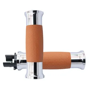 Empuñaduras Avon gel, color cromo tan