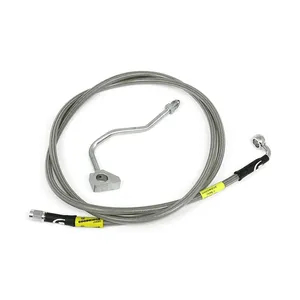 Manguera de freno MCS by Goodridge delantera, acero inoxidable con recubrimiento transparente