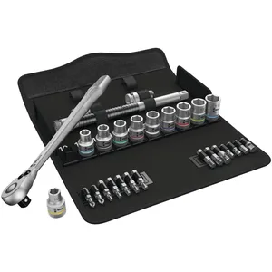 Kit de interruptor metálico de trinquete Wera Zyklop de 1/2" Medidas métricas