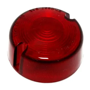 Lente de intermitente tipo bala de repuesto de 3". Rojo