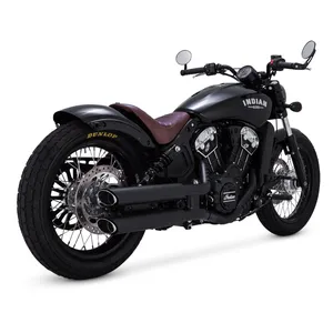 Vance & Hines, silenciadores PCX slip-on Twin slash de 3". Negro
