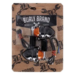 Juego de intermitentes LED Burly, Reaper. Delantero. Negro