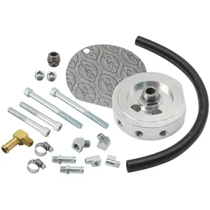 S&S, kit de montaje de filtro de aceite de aleación para XL Sportster. Tornillos de 5/16"