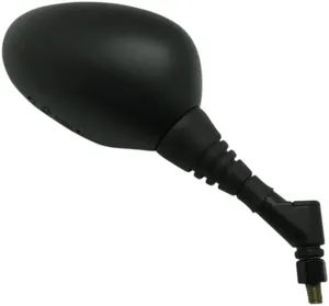 Espejo retrovisor universal con marca E montado en manillar de motocicleta