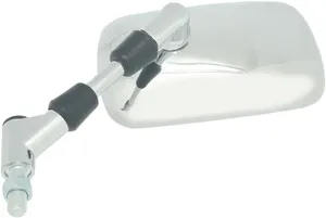 Espejo retrovisor universal con marca E montado en manillar de motocicleta