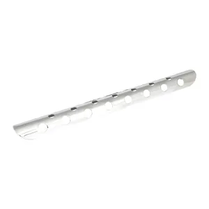 Protector térmico universal con agujeros de bala, 18" de largo, cromado