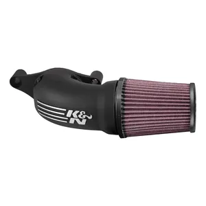 K&N, kit de filtro de aire de alto rendimiento AirCharger. Negro logo CC
